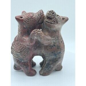 Handmade Dancing Colima Dogs Mexican Clay Folk Art Pottery